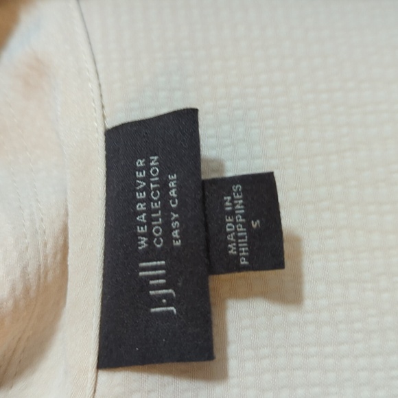 J. Jill Beige Wearever Draped Open Front Light Weight Trench Jacket Small - Picture 7 of 8